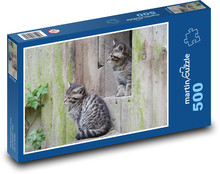 Wildcats - cubs, zoos Puzzle of 500 pieces - 46 x 30 cm
