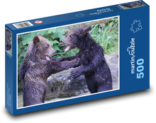 Brown Bear - Cubs, game Puzzle of 500 pieces - 46 x 30 cm 