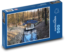 River - bridge, forest Puzzle of 500 pieces - 46 x 30 cm 