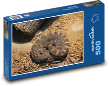 Chřestýš - had, zvíře Puzzle 500 dílků - 46 x 30 cm