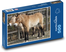 Prevalský koní - wild horse, mammal Puzzle of 500 pieces - 46 x 30 cm 