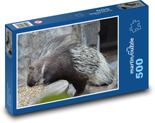 Dikobraz - hlodavec, zvíře Puzzle 500 dílků - 46 x 30 cm