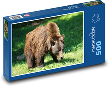 Medvěd hnědý - zvíře, dravec Puzzle 500 dílků - 46 x 30 cm