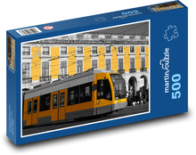 Električka - budova, preprava Puzzle 500 dielikov - 46 x 30 cm 