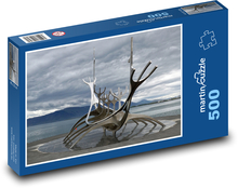 Schiff - Kunstwerk, Skulptur Puzzle 500 Teile - 46 x 30 cm