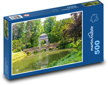 Zámecký park - most, řeka Puzzle 500 dílků - 46 x 30 cm