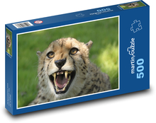 Gepard - kočka, Afrika Puzzle 500 dílků - 46 x 30 cm