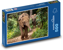 Elephant - animal, elephant Puzzle of 500 pieces - 46 x 30 cm 