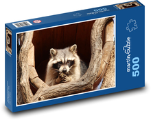 Waschbär - Säugetier, Tier Puzzle 500 Teile - 46 x 30 cm