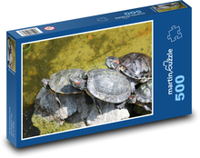 Želvy - plazy, zvířata Puzzle 500 dílků - 46 x 30 cm
