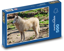 White Wolf - Wild Animal Puzzle of 500 pieces - 46 x 30 cm