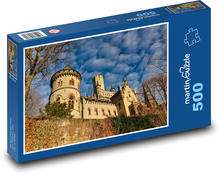 Hrad s věžemi - pevnost, zeď  Puzzle 500 dílků - 46 x 30 cm