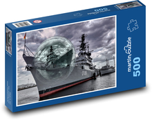 Seeschiff - Meer, Blase Puzzle 500 Teile - 46 x 30 cm
