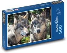 Wilki - bestie, zwierzęta Puzzle 500 elementów - 46x30 cm