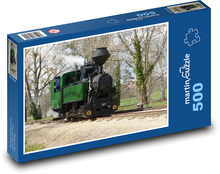 Parní lokomotiva - vlak, Maďarsko Puzzle 500 dílků - 46 x 30 cm