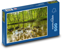 Fluss - Steine, Bäume Puzzle 500 Teile - 46 x 30 cm
