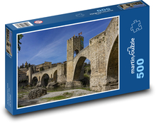 Mittelalterliche Architektur - Burg Puzzle 500 Teile - 46 x 30 cm