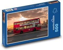 London - Red Bus Puzzle of 500 pieces - 46 x 30 cm 