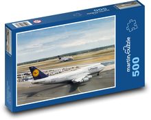 Frankfurt - letiště, letadlo Puzzle 500 dílků - 46 x 30 cm