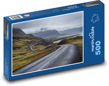 Wieś - kręta droga Puzzle 500 elementów - 46x30 cm