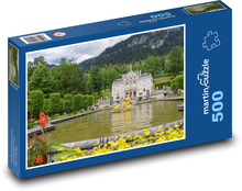 Linderhof Schlösser - Schlossgarten Puzzle 500 Teile - 46 x 30 cm