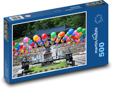 Kórea - chrám, slávnosť Puzzle 500 dielikov - 46 x 30 cm 