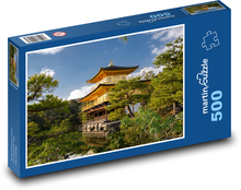 Japonsko - Kjóto, Zlatý pavilon Puzzle 500 dílků - 46 x 30 cm