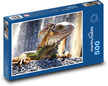 Iguana - jaszczurka, dzika przyroda Puzzle 500 elementów - 46x30 cm