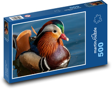 Kaczka mandarynka - rzeka, jezioro Puzzle 500 elementów - 46x30 cm