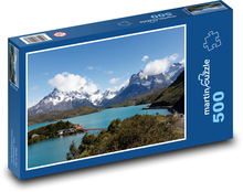 Torres del paine - národní park, Chile  Puzzle 500 dílků - 46 x 30 cm