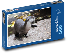 Otter - Tier, Säugetier Puzzle 500 Teile - 46 x 30 cm