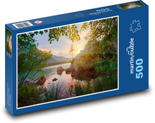 Przyroda - jezioro, lasy Puzzle 500 elementów - 46x30 cm