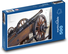 Dělo - středověk, zbraň Puzzle 500 dílků - 46 x 30 cm