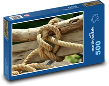 Lano - uzel, dřevo Puzzle 500 - 46x30 cm