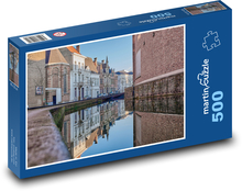 City - buildings, water Puzzle of 500 pieces - 46 x 30 cm 