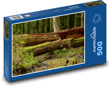 Les - potok, stromy Puzzle 500 dílků - 46 x 30 cm