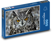 Sova - pták, zvíře Puzzle 500 dílků - 46 x 30 cm