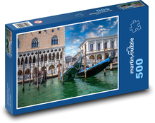 Wenecja - gondola, Włochy Puzzle 500 elementów - 46x30 cm