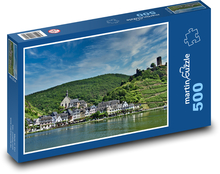 Dedina - hory, rieka Puzzle 500 dielikov - 46 x 30 cm 