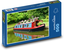 Hausboot - Boot, Reisen Puzzle 500 Teile - 46 x 30 cm