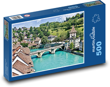 Most - Bern, Švýcarsko Puzzle 500 dílků - 46 x 30 cm