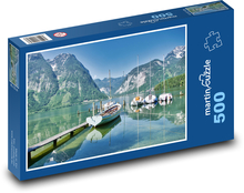 Boote - Berge, See Puzzle 500 Teile - 46 x 30 cm
