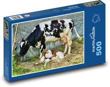 Cow - calf, animal Puzzle of 500 pieces - 46 x 30 cm 