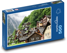 Hallstatt - Austria, homes Puzzle of 500 pieces - 46 x 30 cm 