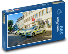 Posterunek policji - samochód, policja Puzzle 500 elementów - 46x30 cm