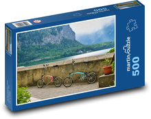 Reisen - Fahrräder, See Puzzle 500 Teile - 46 x 30 cm