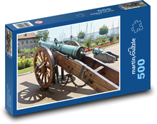 Cannon - pistolet wojenny, historyczny Puzzle 500 elementów - 46x30 cm