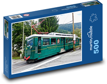 Električka v meste Puzzle 500 dielikov - 46 x 30 cm 