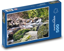 Natura - las, woda Puzzle 500 elementów - 46x30 cm