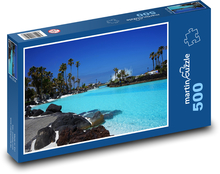 Schwimmbad - Baden, Wasser Puzzle 500 Teile - 46 x 30 cm